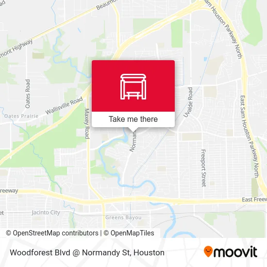 Woodforest Blvd @ Normandy St map