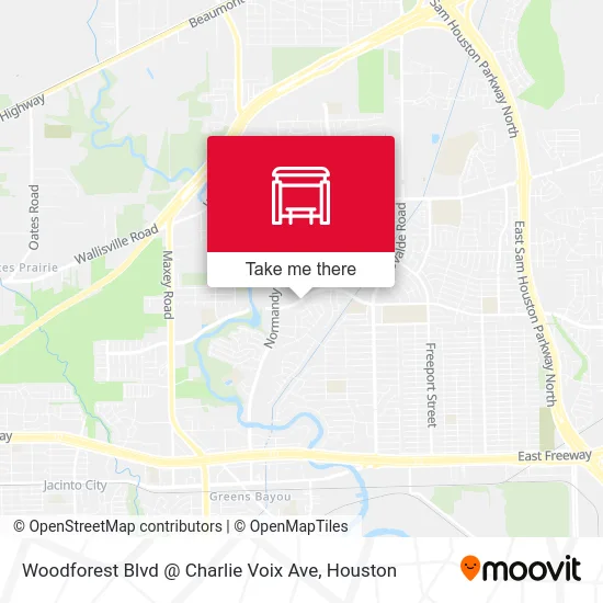 Woodforest Blvd @ Charlie Voix Ave map