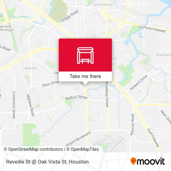 Reveille St @ Oak Vista St map