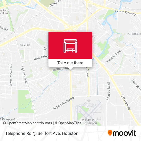 Telephone Rd @ Bellfort Ave map