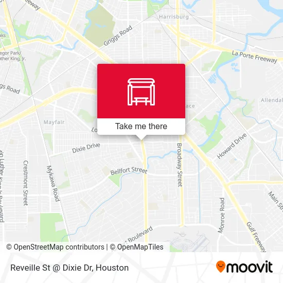 Reveille St @ Dixie Dr map