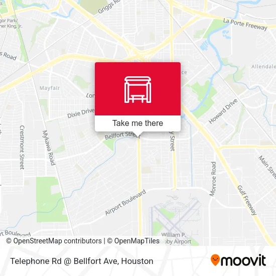 Telephone Rd @ Bellfort Ave map