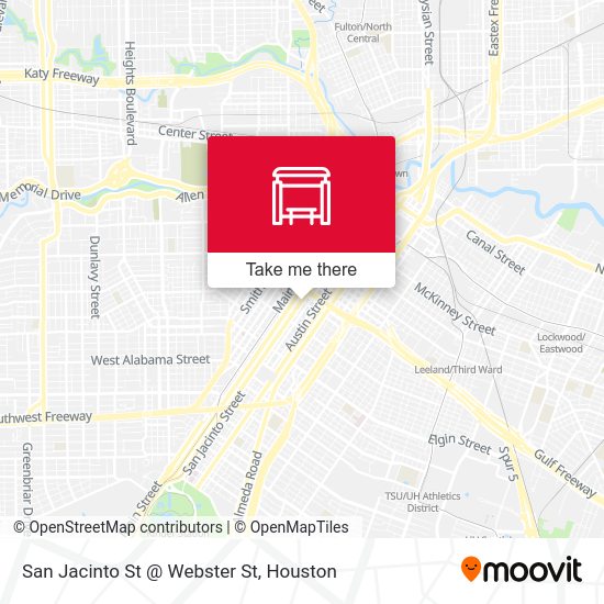 San Jacinto St @ Webster St map