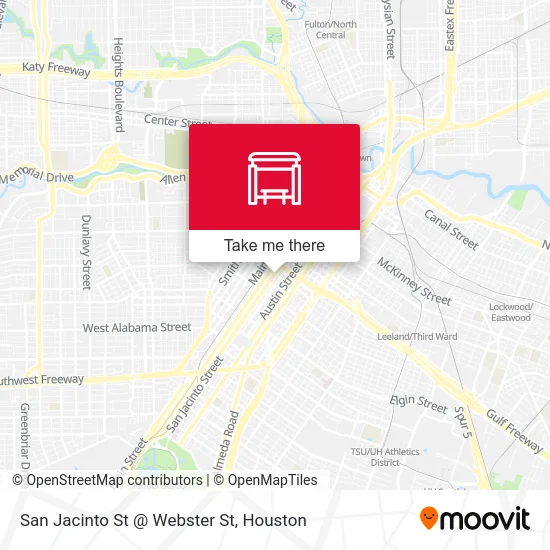 San Jacinto St @ Webster St map