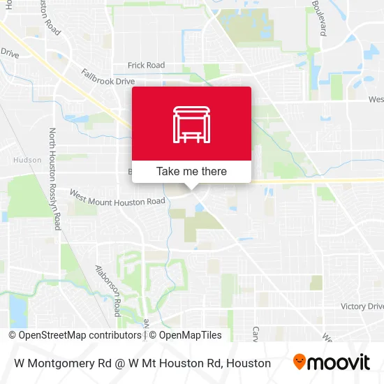 Mapa de W Montgomery Rd @ W Mt Houston Rd