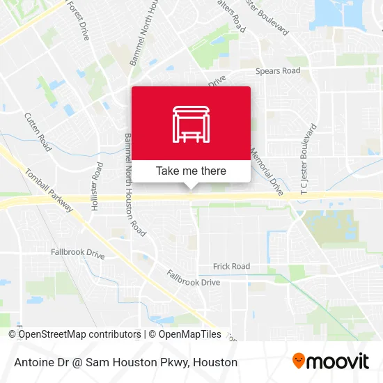 Antoine Dr @ Sam Houston Pkwy map