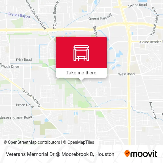Veterans Memorial Dr @ Moorebrook D map