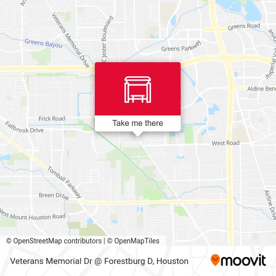 Veterans Memorial Dr @ Forestburg D map