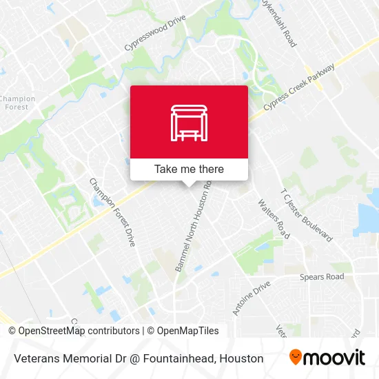 Mapa de Veterans Memorial Dr @ Fountainhead