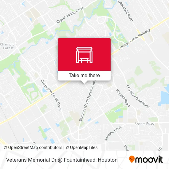 Mapa de Veterans Memorial Dr @ Fountainhead
