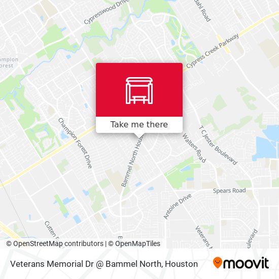 Mapa de Veterans Memorial Dr @ Bammel North