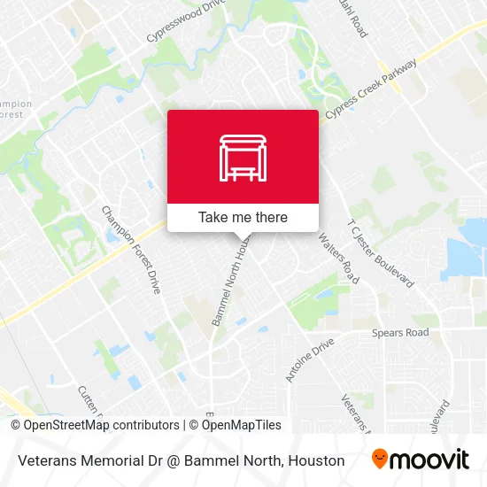 Veterans Memorial Dr @ Bammel North map