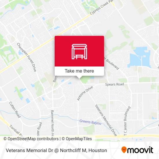 Veterans Memorial Dr @ Northcliff M map
