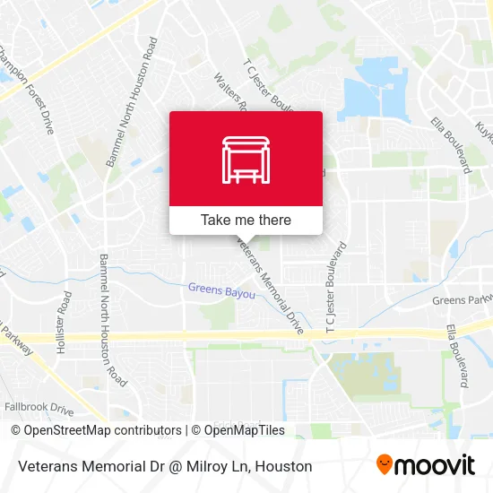 Veterans Memorial Dr @ Milroy Ln map