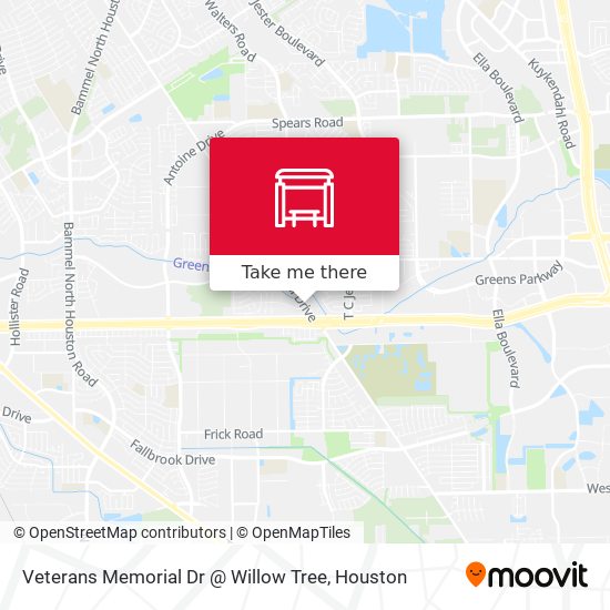 Veterans Memorial Dr @ Willow Tree map