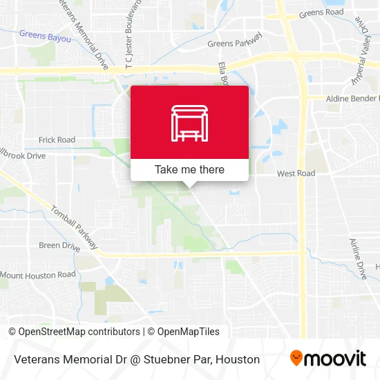 Veterans Memorial Dr @ Stuebner Par map