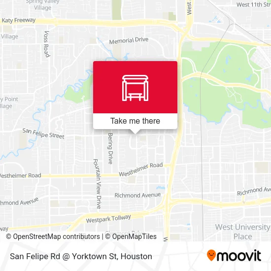 San Felipe Rd @ Yorktown St map