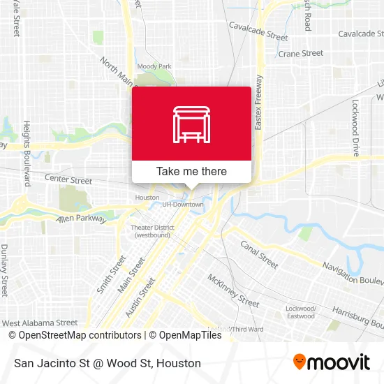 Mapa de San Jacinto St @ Wood St