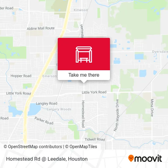 Homestead Rd @ Leedale map