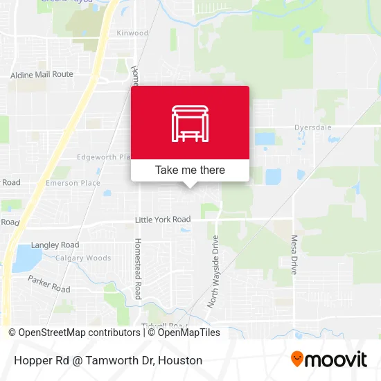 Hopper Rd @ Tamworth Dr map