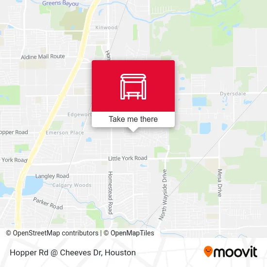 Hopper Rd @ Cheeves Dr map