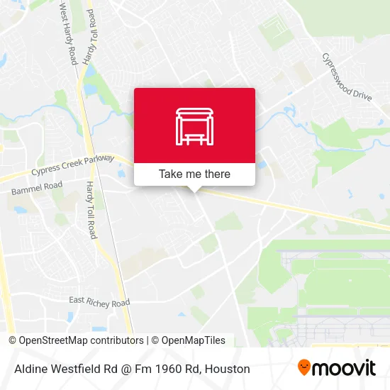 Mapa de Aldine Westfield Rd @ Fm 1960 Rd