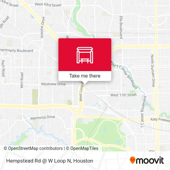 Mapa de Hempstead Rd @ W Loop N