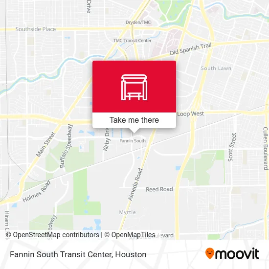 Fannin South Transit Center map