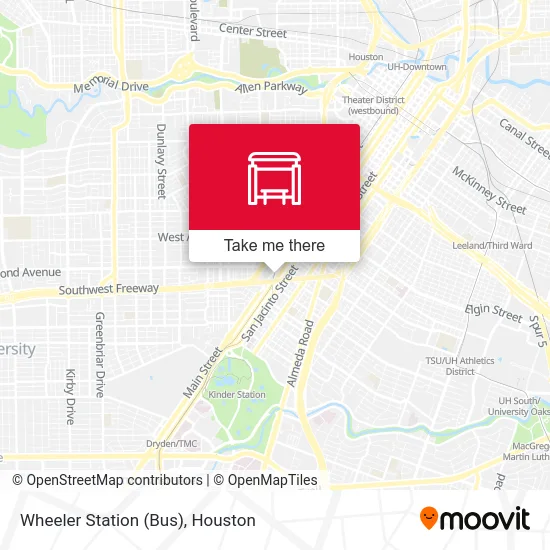 Mapa de Wheeler Station (Bus)