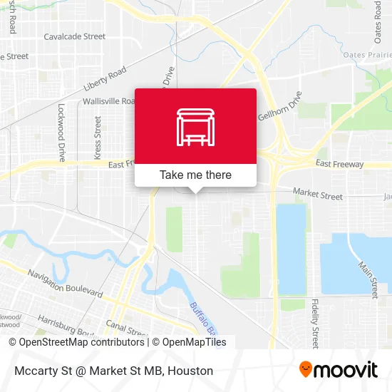 Mccarty St @ Market St MB map