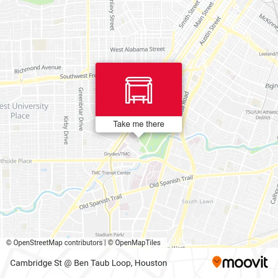 Cambridge St @ Ben Taub Loop map