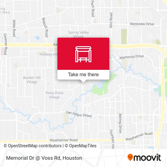 Memorial Dr @ Voss Rd map