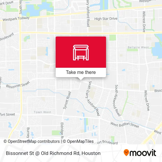 Mapa de Bissonnet St @ Old Richmond Rd