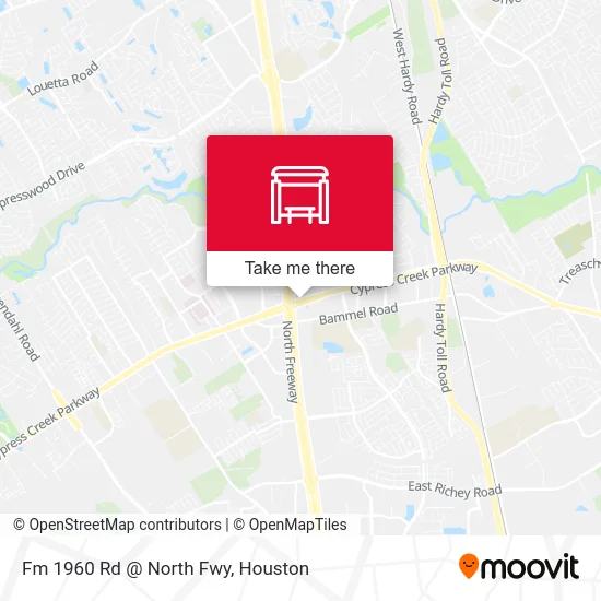 Mapa de Fm 1960 Rd @ North Fwy