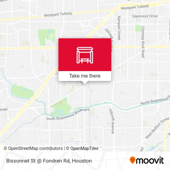 Mapa de Bissonnet St @ Fondren Rd