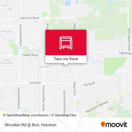 Woodlyn Rd @ Burl map
