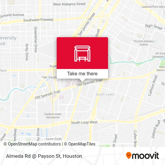 Mapa de Almeda Rd @ Payson St