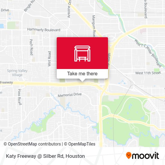 Katy Freeway @ Silber Rd map