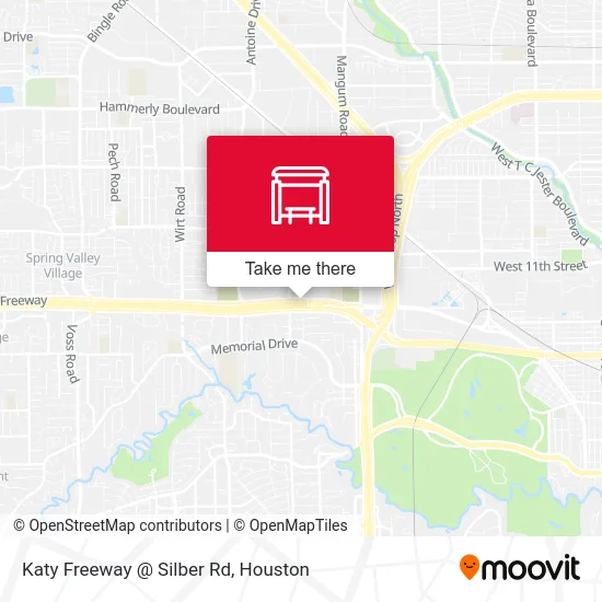 Katy Freeway @ Silber Rd map