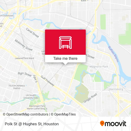 Polk St @ Hughes St map