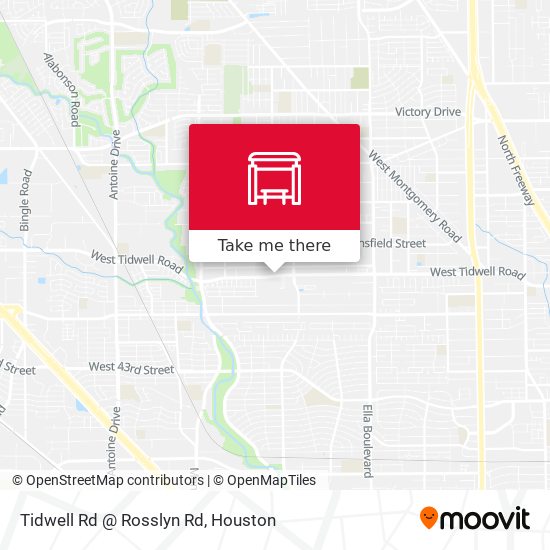 Tidwell Rd @ Rosslyn Rd map