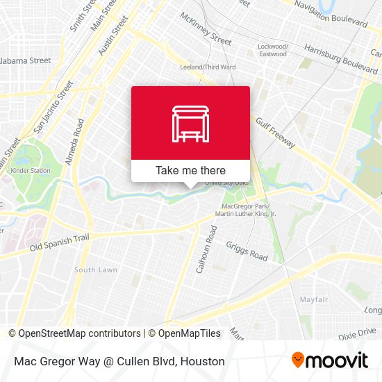 Mac Gregor Way @ Cullen Blvd map