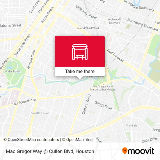 Mapa de Mac Gregor Way @ Cullen Blvd