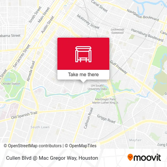 Cullen Blvd @ Mac Gregor Way map