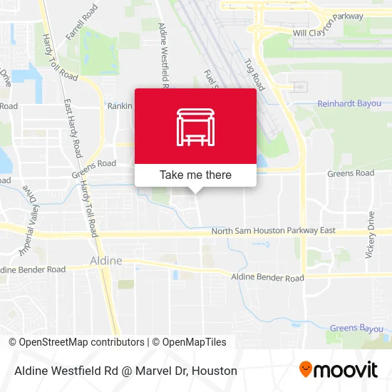 Aldine Westfield Rd @ Marvel Dr map