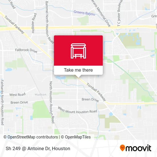 Sh 249 @ Antoine Dr map