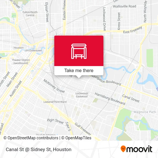 Canal St @ Sidney St map