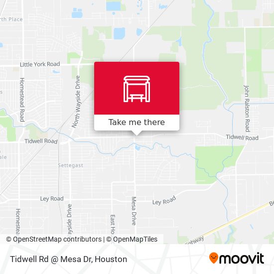 Tidwell Rd @ Mesa Dr map