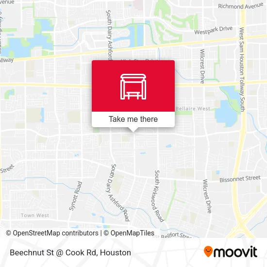 Beechnut St @ Cook Rd map