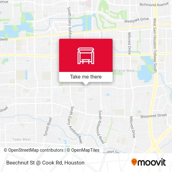 Beechnut St @ Cook Rd map